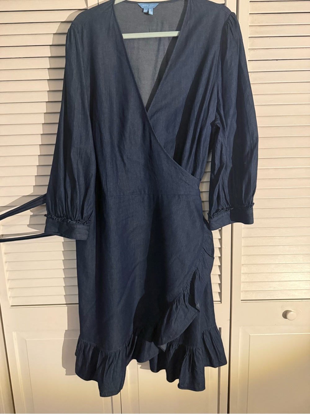 Draper James  Wrap-Style Ruffle Hem Dress